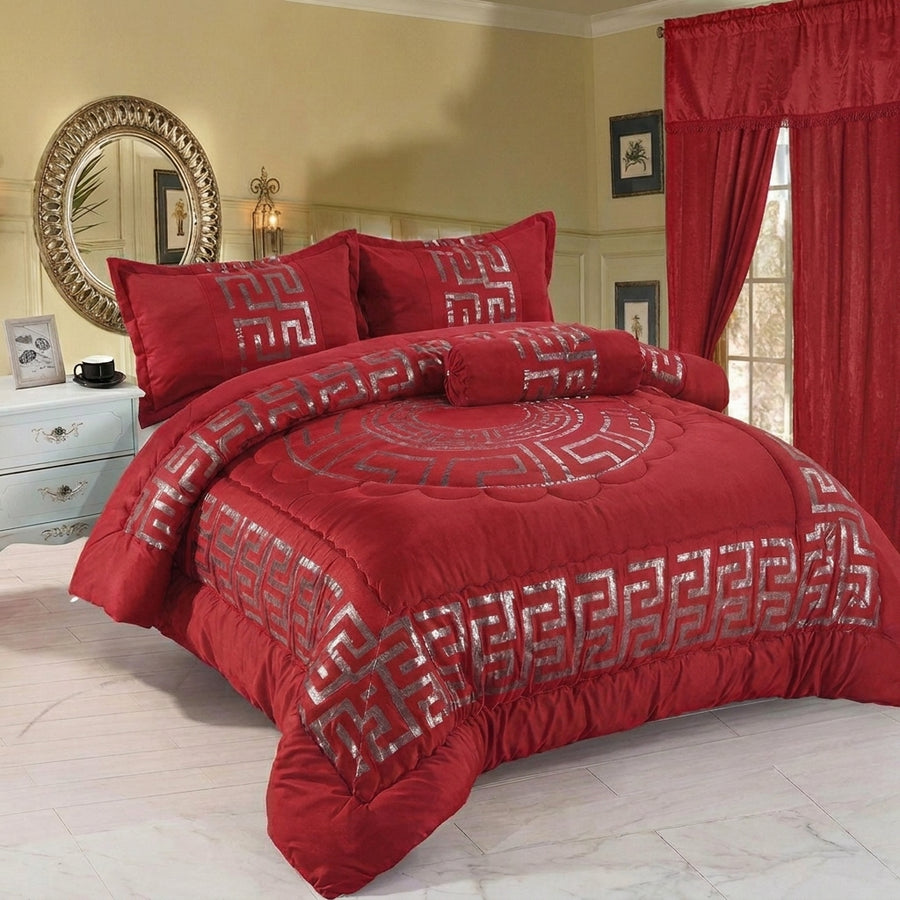 Juego de Edredón de Lujo Versace – 7 Piezas con Dos Cortinas - Nuevo modelo para Navidad
